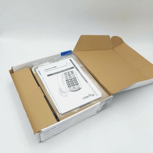 Plantronics Clarity P300 Big Buttons Amplified Volume Corded Phone with Box - Picture 6 of 10